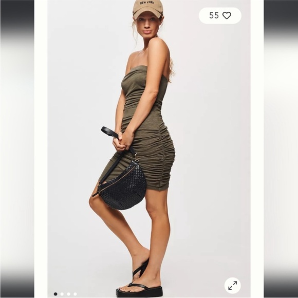 Anthropologie Dresses & Skirts - Daily Practice by Anthropologie Strapless Ruched Dress